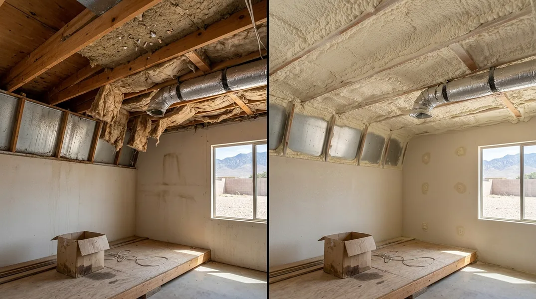 Result spray foam insulation in El Paso - El Paso Spray Foam Insulation